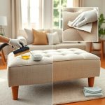 Jak czyścić ławkę pufę tapicerowaną, by nie uszkodzić materiału? ławka pufa tapicerowana