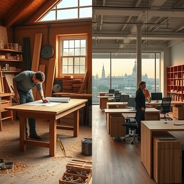 biurka drewniane warszawa