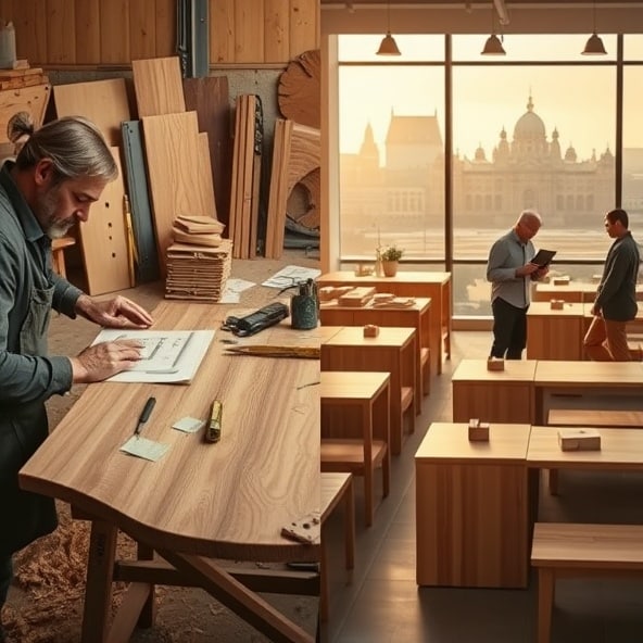 biurka drewniane warszawa