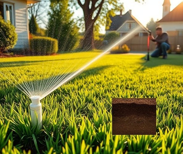 Jak często podlewać trawnik w Błoniu przy pielęgnacji, by go zagęścić?