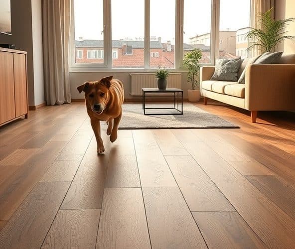 Jakie parkiety w Warszawie wybrać do mieszkania z psem, by ograniczyć koszty napraw?