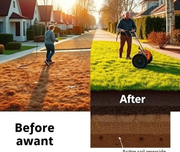 Kiedy aeracja trawników w Michałowicach zmniejsza podlewanie?