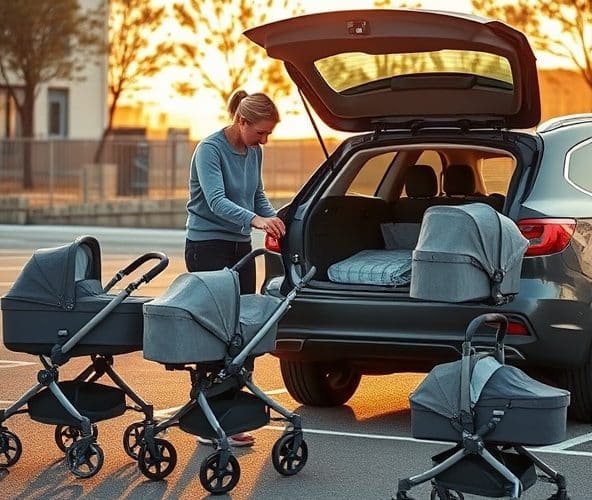 Które wózki Silver Cross łatwo składają się do małego bagażnika?